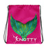 Vibrant Pink Mermaid Tail Drawstring bag